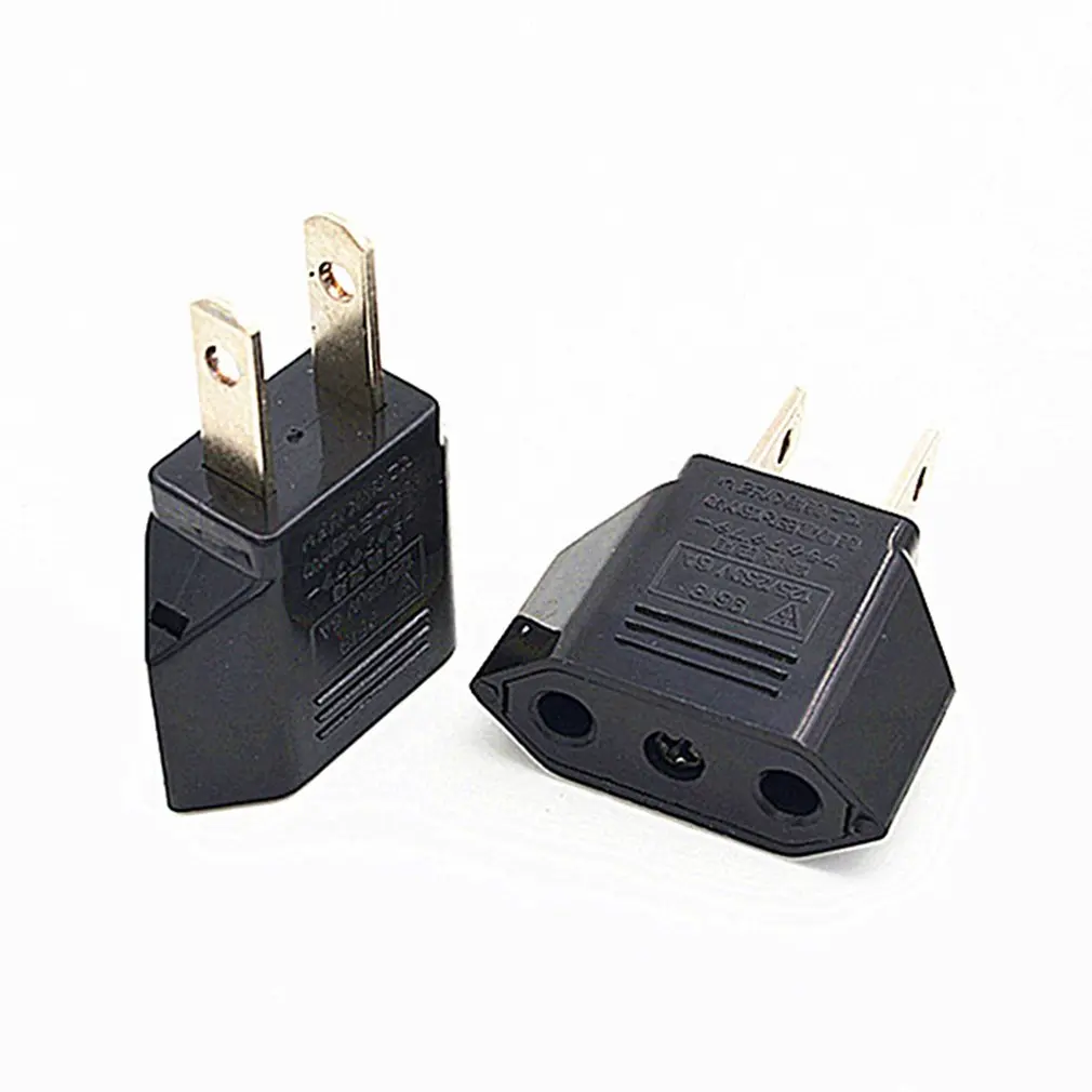 

European Standard To American Standard Plug Converter Multi-purpose Socket Adapter Fits Tightly Plug Converter