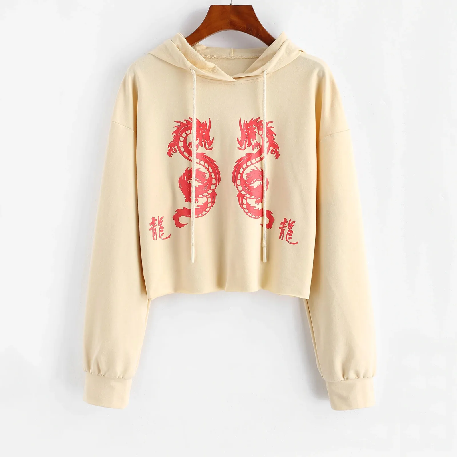 Women Hoodies Long Sleeve Dragon Print Casual Hoodie Pullover Sweatshirt Tops Streetwear Women Oversized Hoodies Sudaderas