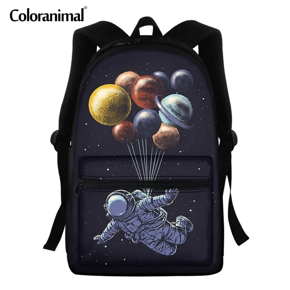 

Coloranimal Galaxy Backpack for Teenage Girls Boys Universe Space astronaut Design Children School Bags mochila feminina Bookbag