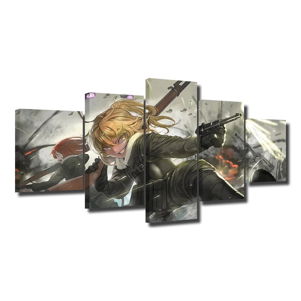 Настенная живопись на холсте 5 шт. Youjo Senki аниме постер печатная картина