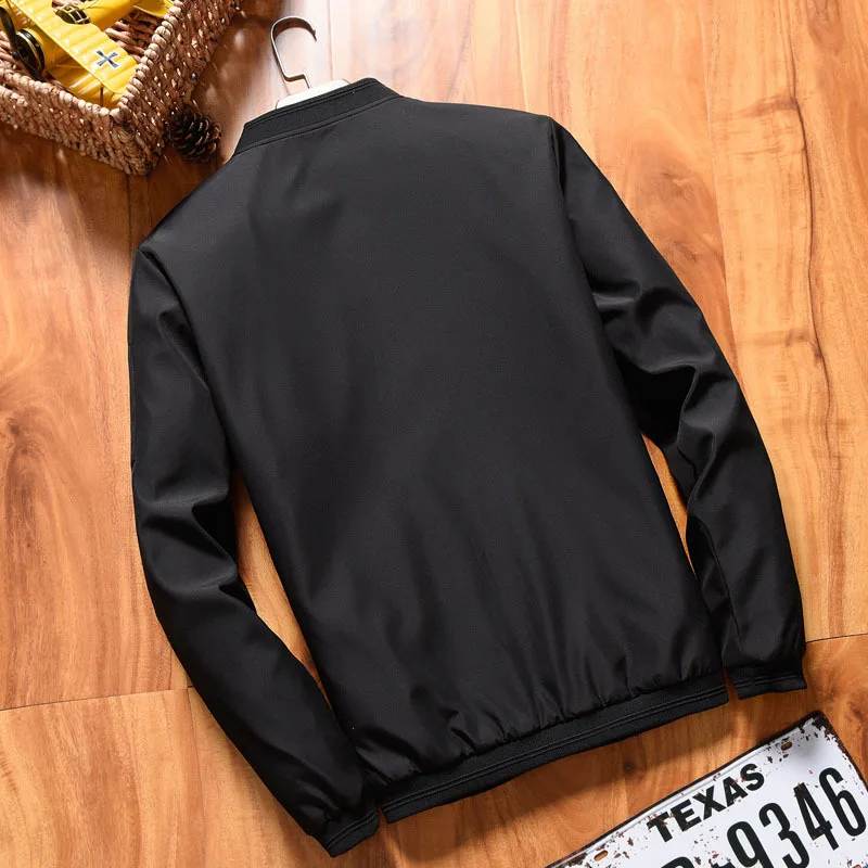 2019 весна новая мужская куртка на молнии Мужская Уличная Повседневная с длинным