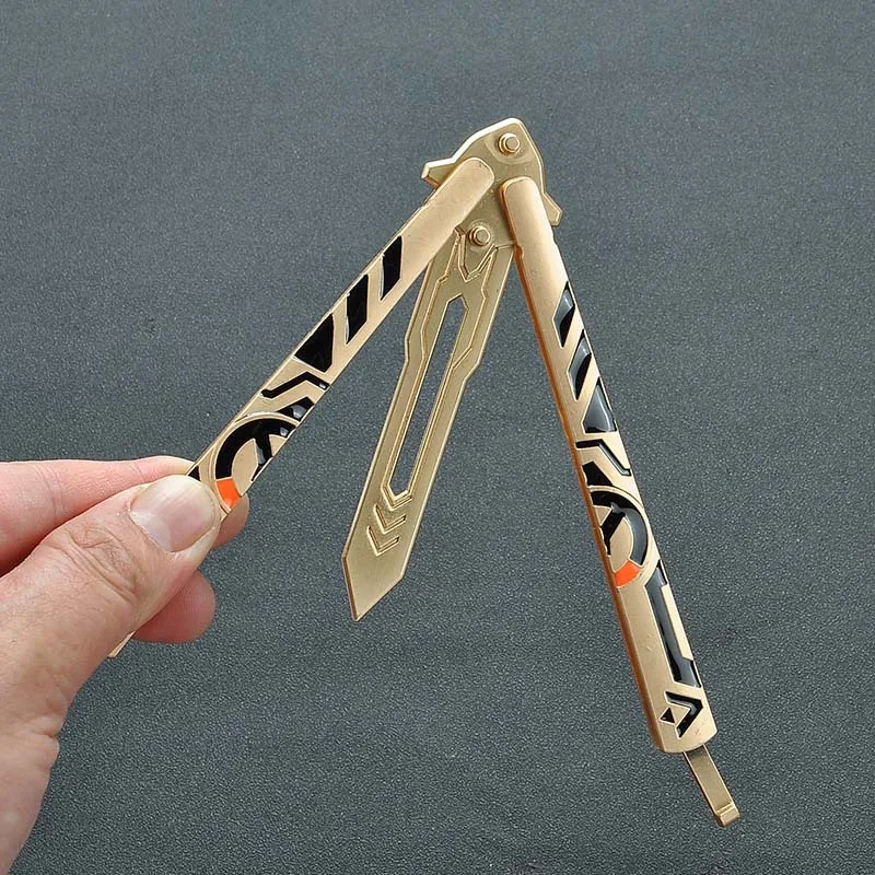 Аниме периферийные ремесла бабочка метательный нож обучающий инструмент