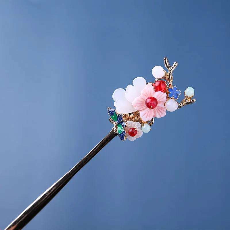 Женская заколка для волос ручной работы металлическая бабочка гребешки-заколки