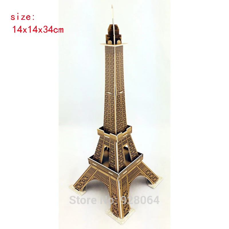 Rompecabezas 3D de papel para ni&ntilde;os, juguetes educativos para ni&ntilde;os, DIY, juguetes para beb&eacute;s, casa, castillo, rompecabezas, modelo para ni&ntilde;os-5