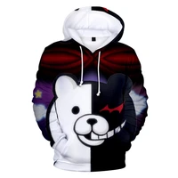 dlf 3 20y monokuma hoodie kids sweatshirt girl long sleeve clothes 3d printed game anime black white bear hoodies oversized coat