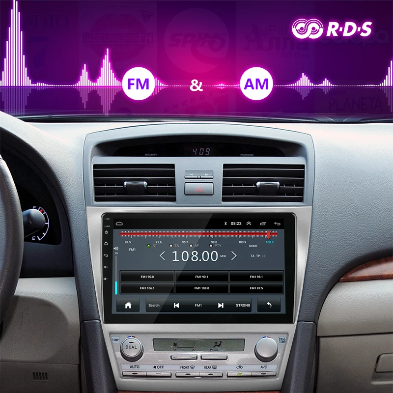 2G + 32G DSP RDS автомобильный Радио Мультимедиа Видео плеер навигация GPS 2 din для Toyota Camry