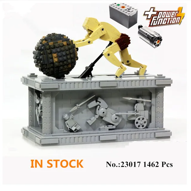23017 Technic серия MOC Sisyphus движущийся с мотором строительный блок кирпичи игрушки 1462 шт детский подарок