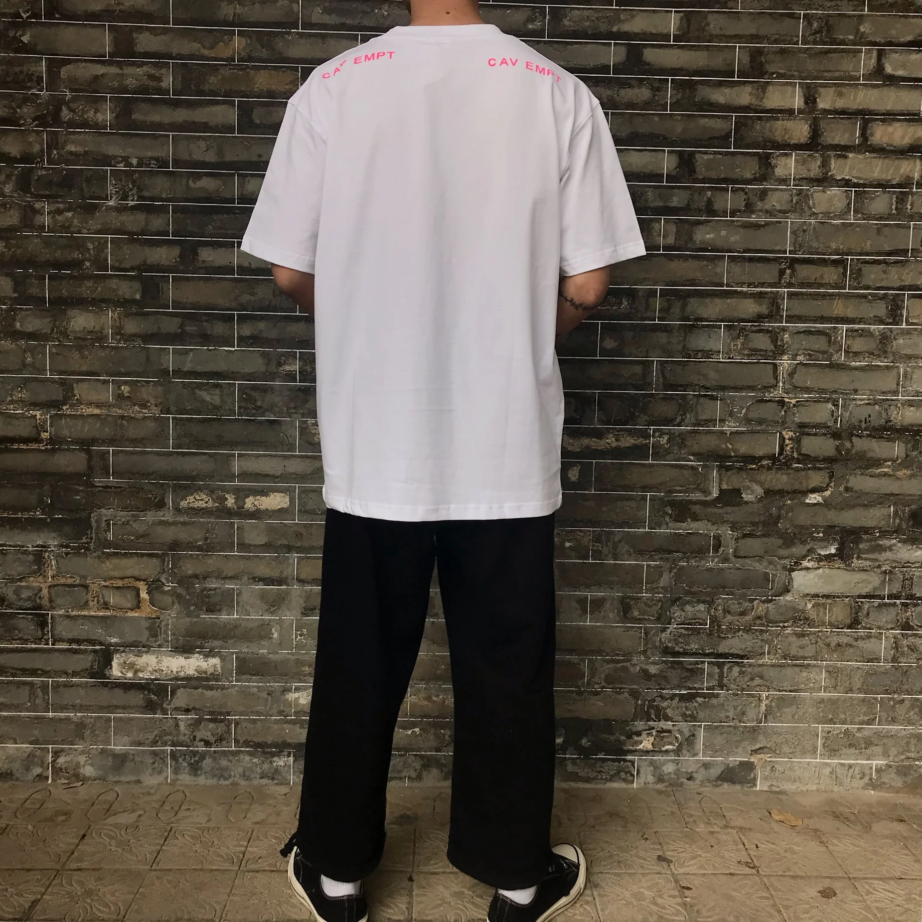 2020 футболка Cavempt от японского бренда футболки с перекрестным рисунком лица для