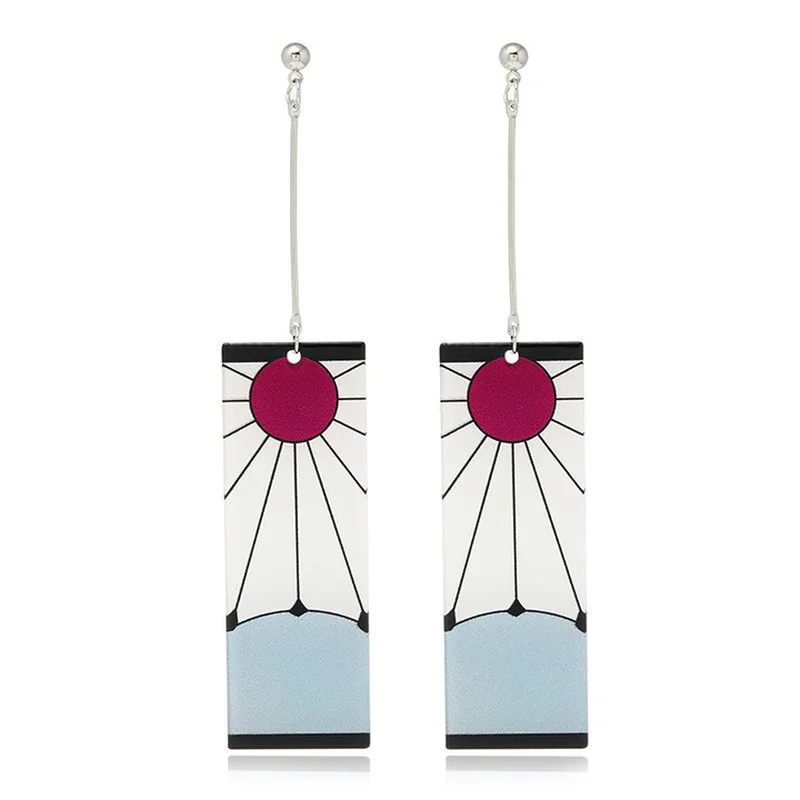 

Anime Acrylic Drop Earrings Demon Slayer Kimetsu No Yaiba Earings for Women Men Cosplay Costume Accessories Jewelry Gifts