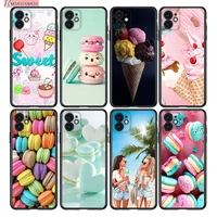 ice cream foods silicone cover for apple iphone 13 12 mini 11 pro xs max xr x 8 7 plus 6 se phone case