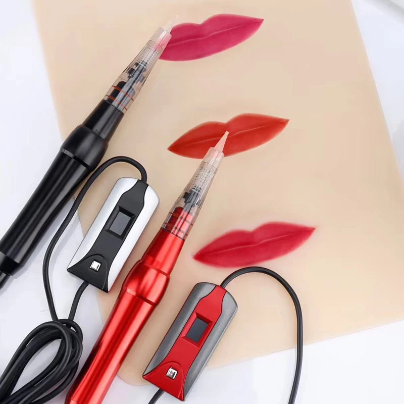 1 шт. профессиональная микроблейдинг машина ручка с иглами роторная Татуировка