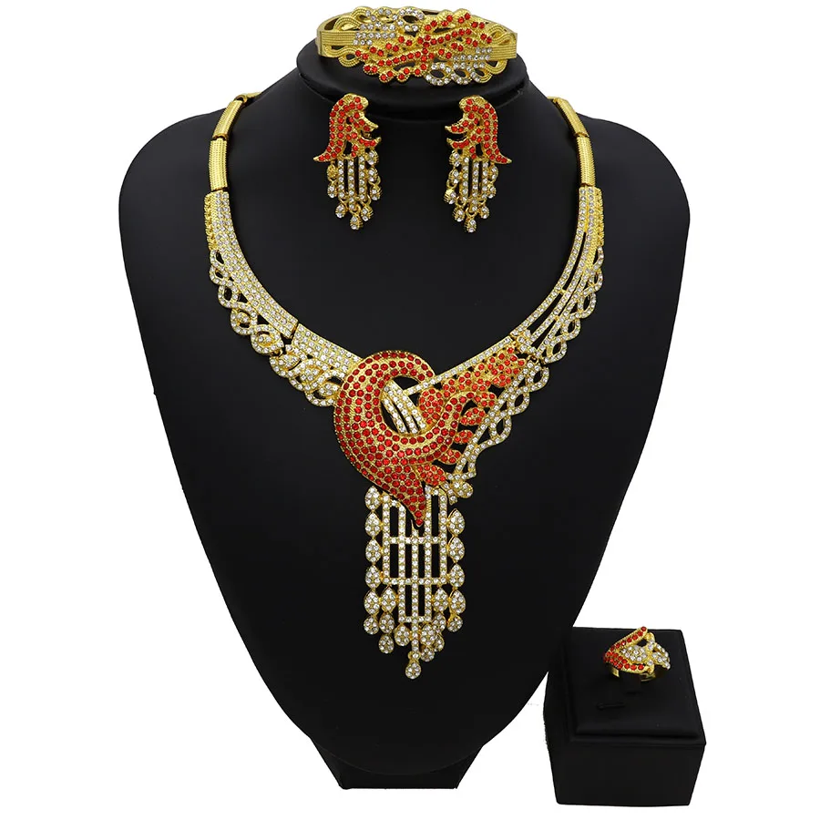 Роскошное ожерелье TSROUND с морскими звездами и фианитами комплект ювелирных