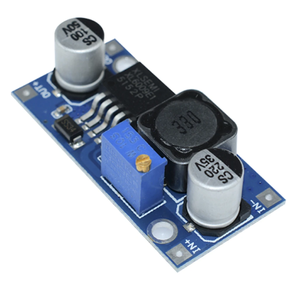 

XL6009 DC-DC Adjustable Step-up Boost Power Converter Module Replace LM2577 Board DSN6009 4A MOSFET Switch 5-32V 400KHz