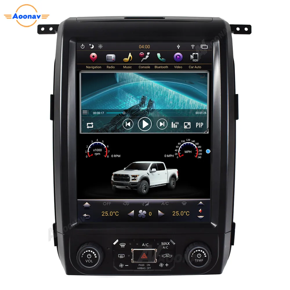 

Car Autoradio Stereo GPS Navigation Tesla Style Touch Screen For Ford F150 2014-2016 Car Radio Android 2 Din Audio Head Unit
