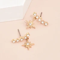 popular alloy womens star pendant earrings
