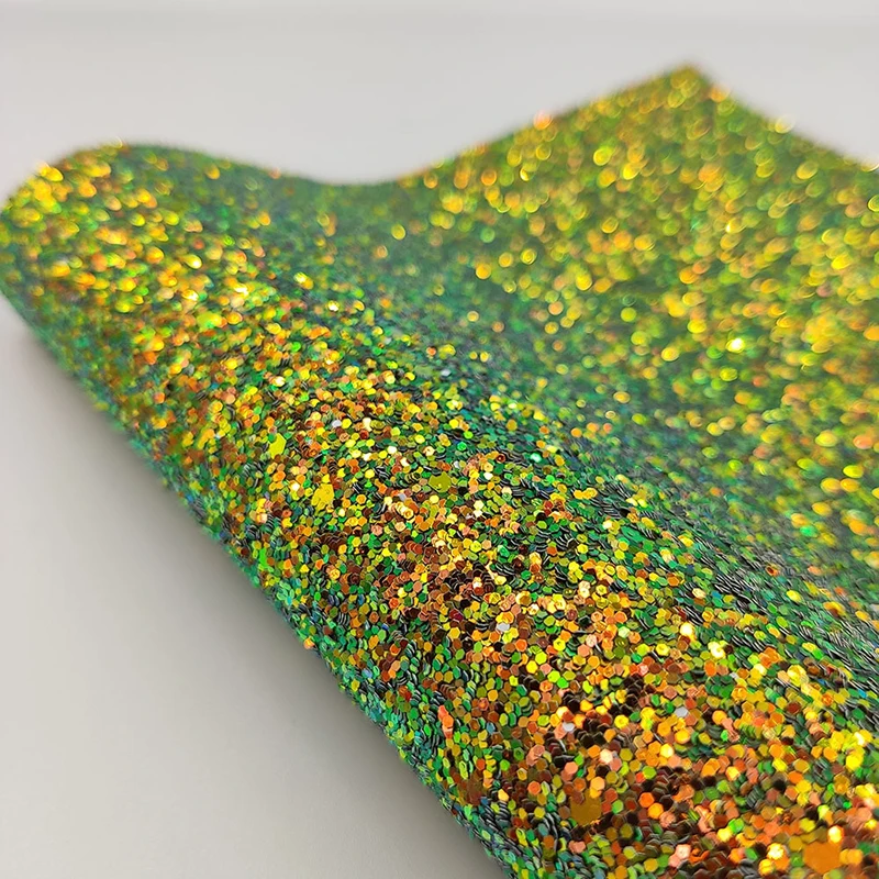 1 шт. сверкающая крупная блестящая ткань рулон радужной переливающейся виниловой
