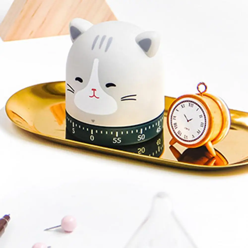 Cartoon Piggy/Cat/Fox Cooking Kitchen Timer Countdown Mechanical Alarm Clock for Home Baking Frying Tools | Дом и сад