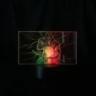 Акриловый светодиодный ночник Mortal Kombat в виде скорпиона, 3D лампа, двухцветный светильник, декор для игровой комнаты, подарок для подростков