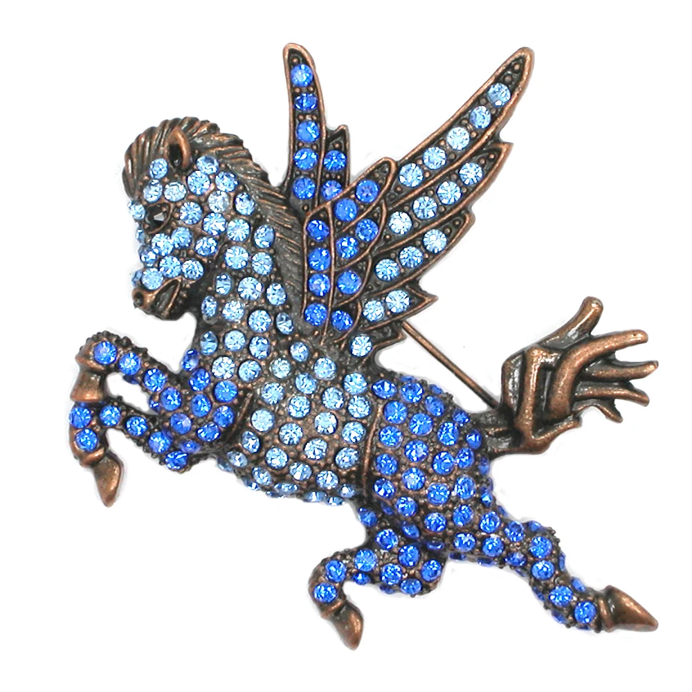 

Angel horse Brooches For Women Men Brooch Jewelry pins Retro Boutonniere Hijab Pin jewelry gift