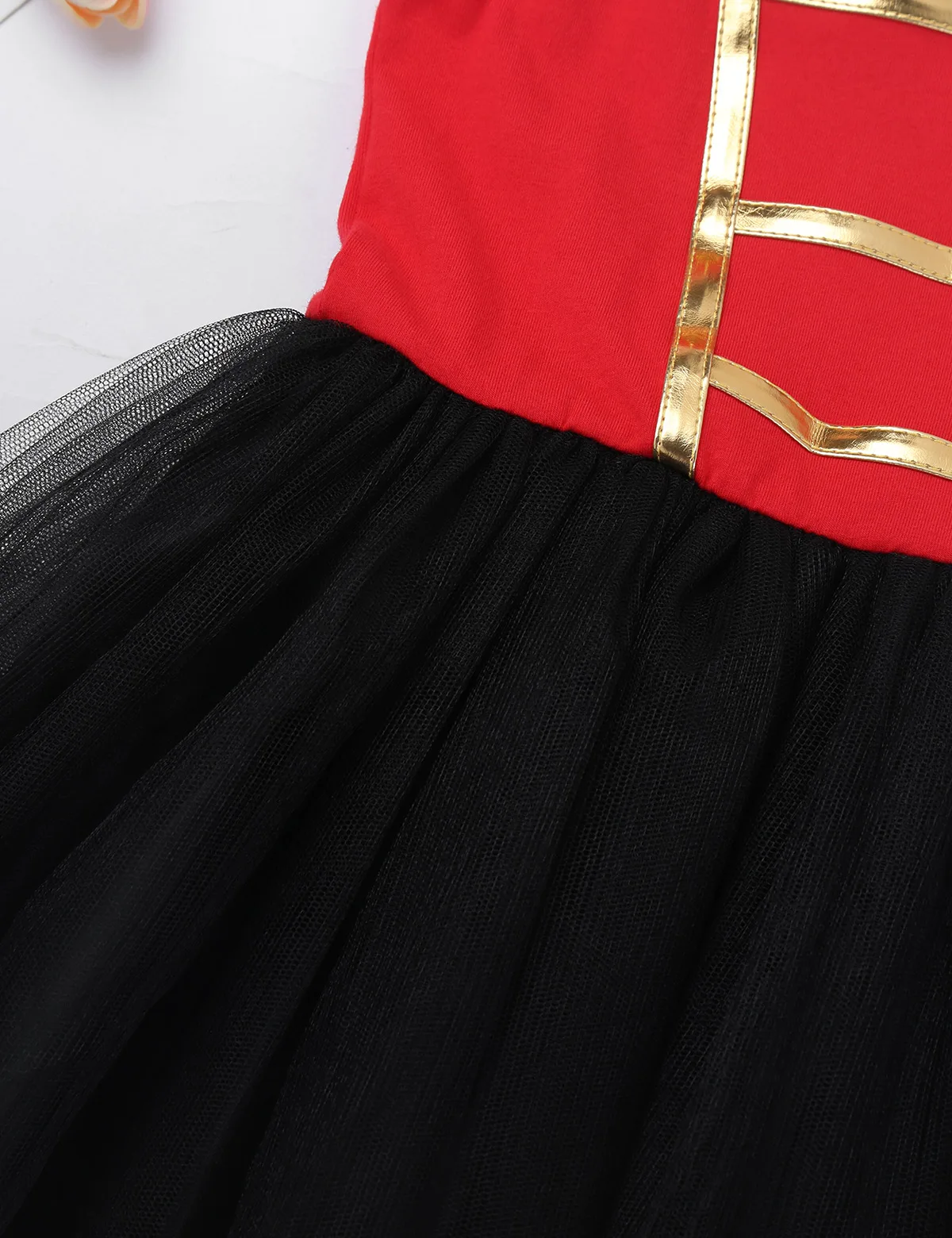 

Kids Girls Circus Ringmaster Mesh Tutu Dress Children Showman Costume For Halloween Party Carnival Cosplay Fancy Dress Up Outfit