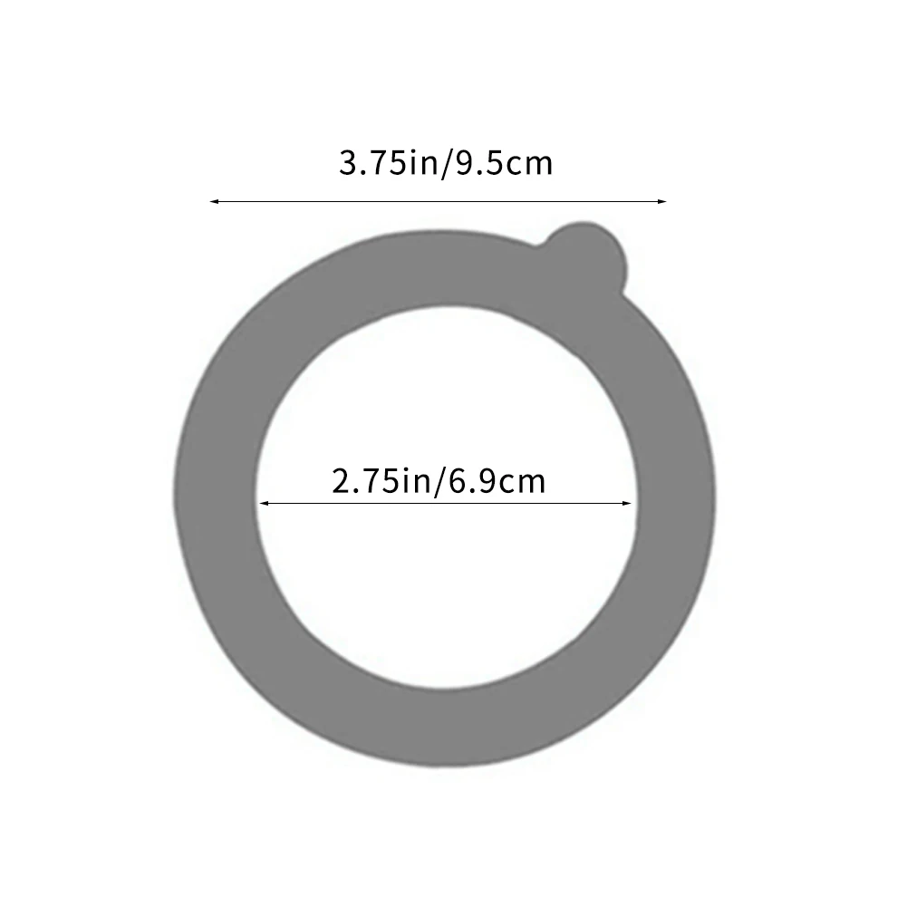 

10PCS Canning Jar Gasket Silicone Seal Ring Airtight Leakproof Sealing Ring Replacement for Mason Jar Glass Clip Top Canning