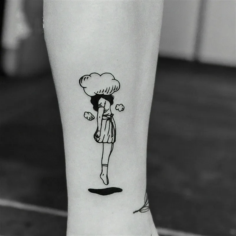 Тату Kawaii Girl для мужчин и женщин 5 шт. сувениры вечерние временные татуировки на