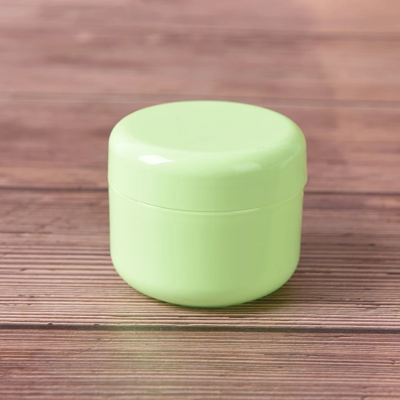 50g green 10/20/50/100 г мини-контейнер для крема для лица косметический пустые банки горшки Макияж жидкий крем увлажняющий бальзам для губ контейнер - Цвет: 50g green