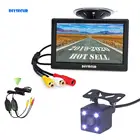 Беспроводной 5-дюймовый ЖК-дисплей DIYSECUR, монитор заднего вида, автомобильный монитор, водонепроницаемая HD камера заднего вида, светодиодсветодиодный ночного видения