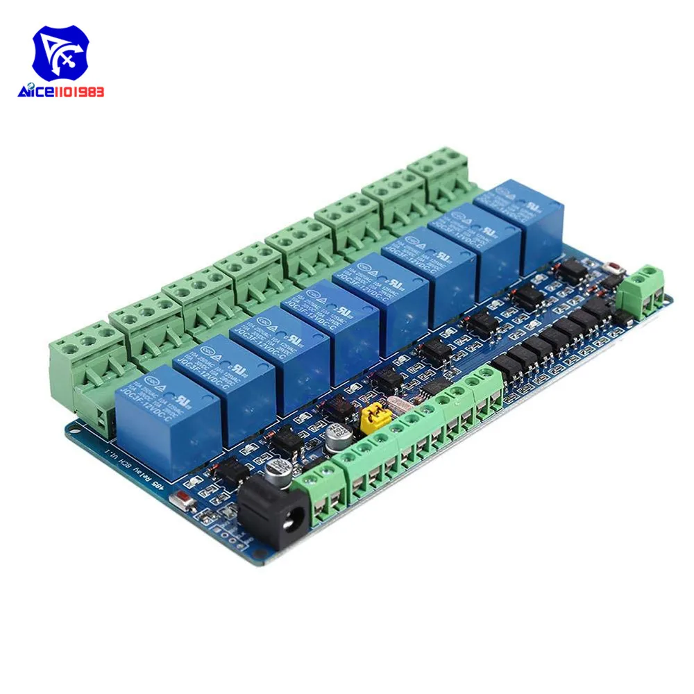 Diymore с протоколом Modbus RTU ptz-камеры 8-канальный сетевой видеорегистратор реле 12V Выход борту модуль переключателя Вход RS485/ttl Связь модуль