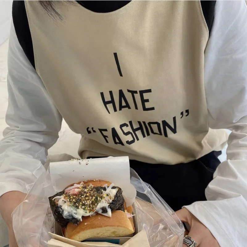 

CTRLLOCK 2020 осенние женские хлопковые футболки с английским буквенным принтом с круглым вырезом и длинным рукавом