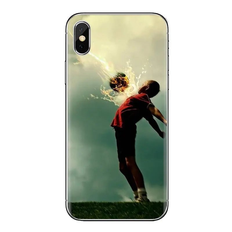 Soft Transparent Shell Covers football soccer ball design For Huawei Mate Honor 4C 5C 5X 6X 7 7A 7C 8 9 10 8C 8X 20 Lite Pro |
