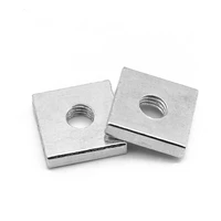 200pcs gb39 din 562 square nut thin m3 m4 m5 m6 carbon steel quadrangle block compatible with prusa mk3 galvanized zinc plated