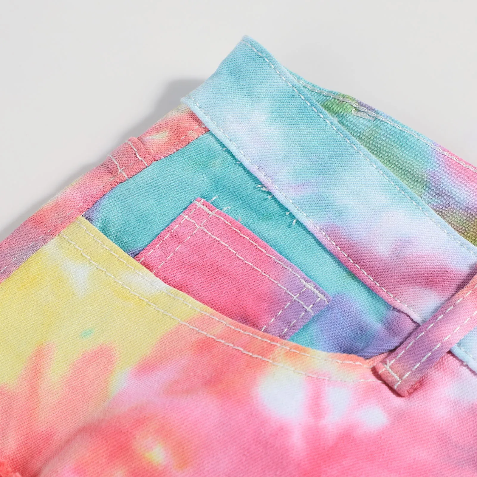 

TELOTUNY Womens Ultra-Short Ripped Denim Shorts Sexy Cut-out Hollow Denim Shorts Ladies Colorful All-match Casual Jean Shorts