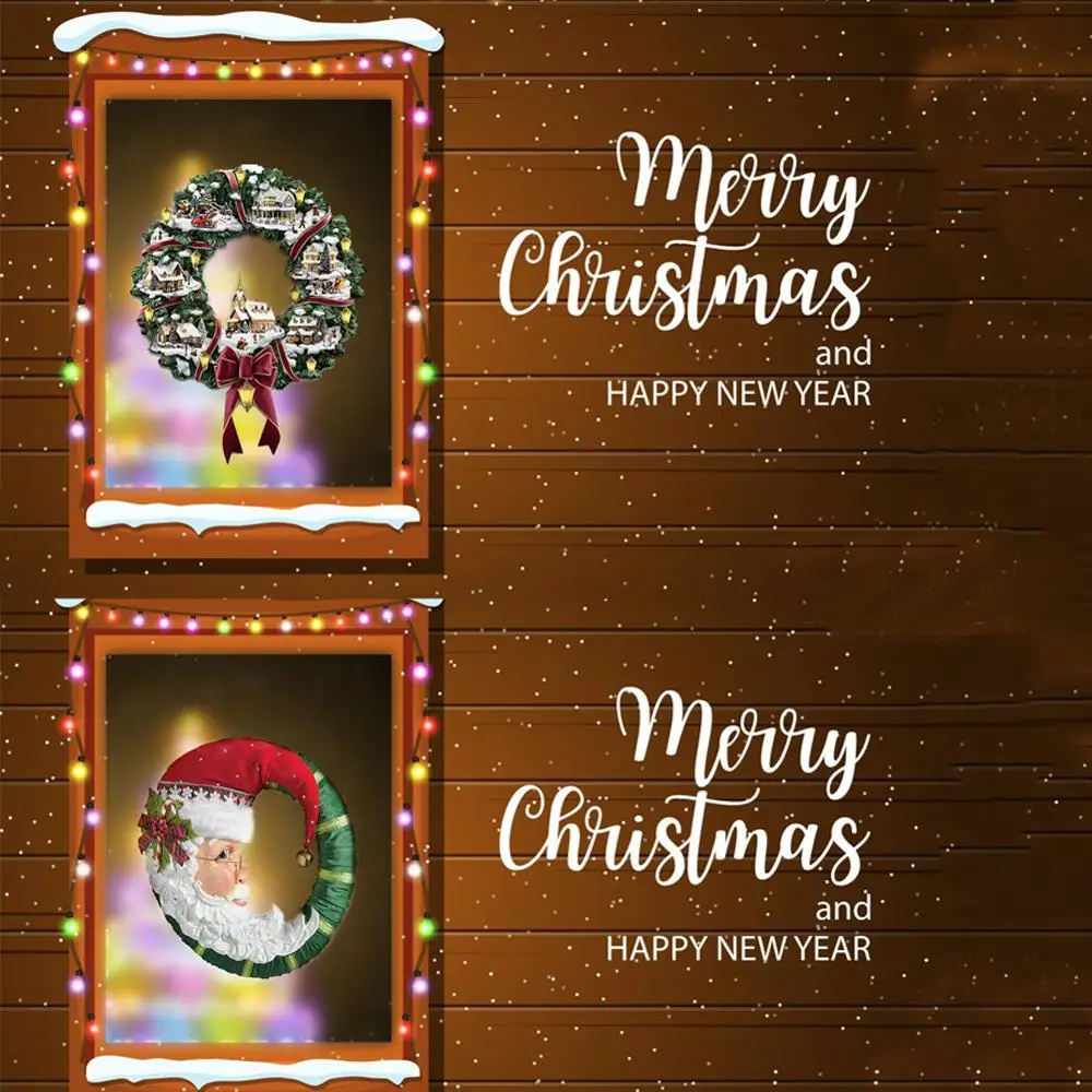 

DIY Merry Christmas Wall Stickers Window Glass Festival Decals Santa Murals New Year Christmas Decorations for Home Decor New