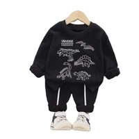 new spring autumn baby casual clothes children boys girls cartoon t shirt pants 2pcssets kids infant costume toddler sportswear