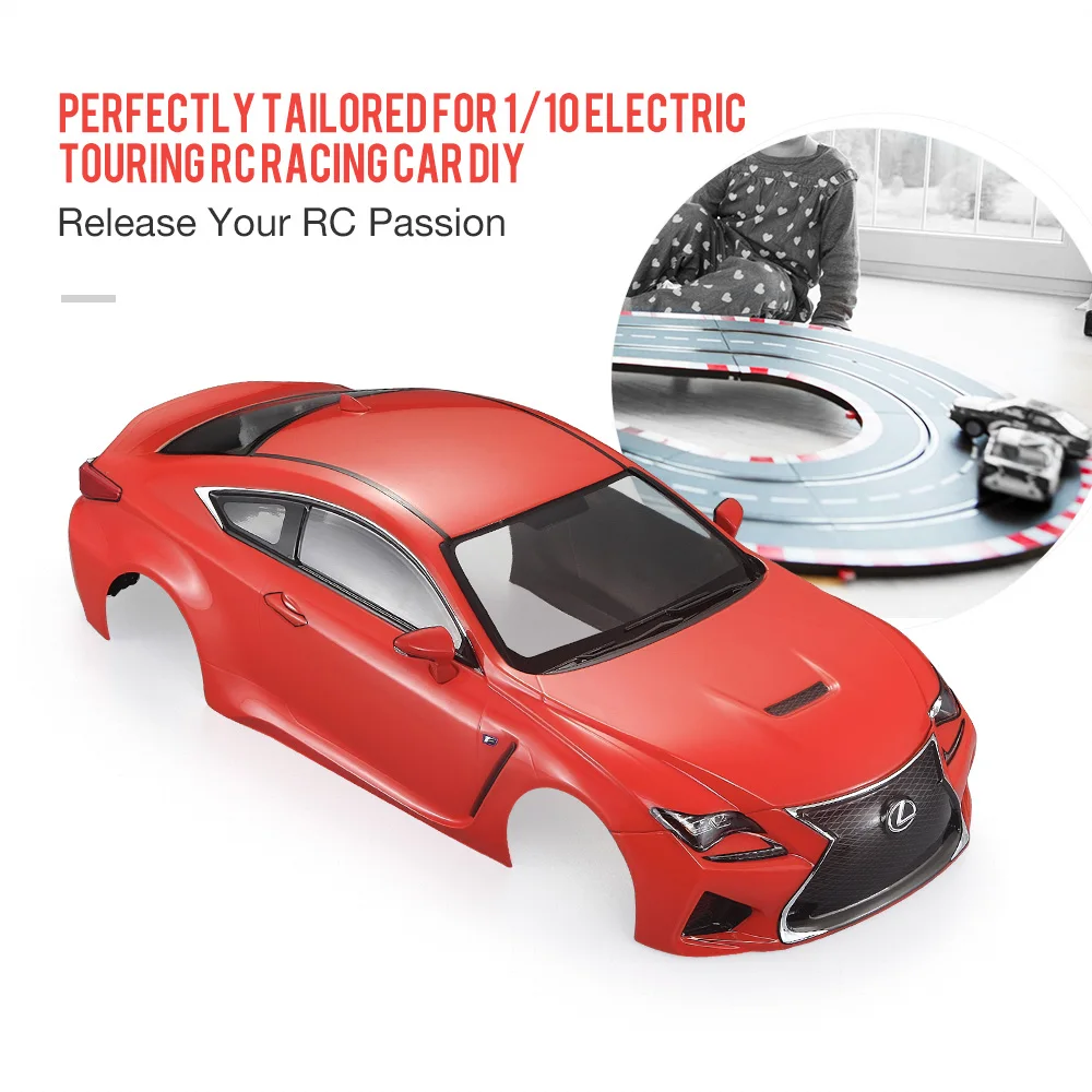 Чехол для радиоуправляемого автомобиля 48648 257 мм для LEXUS RC F готовая Рама корпуса 1/10 Электрический туристический Радиоуправляемый гоночный автомобиль diy запчасти