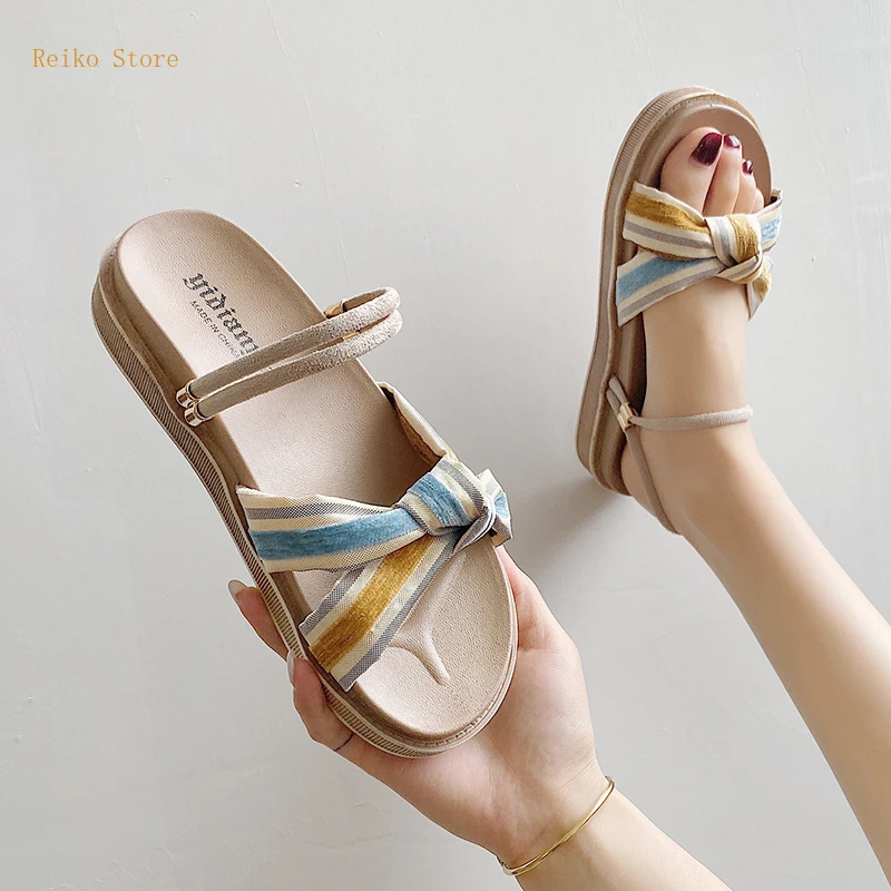 

Summer Slippers Casual Shoes Women's Shoes Slippers Korean Fashionable Fashion Student Low Heel Outdoor Beach Shoes