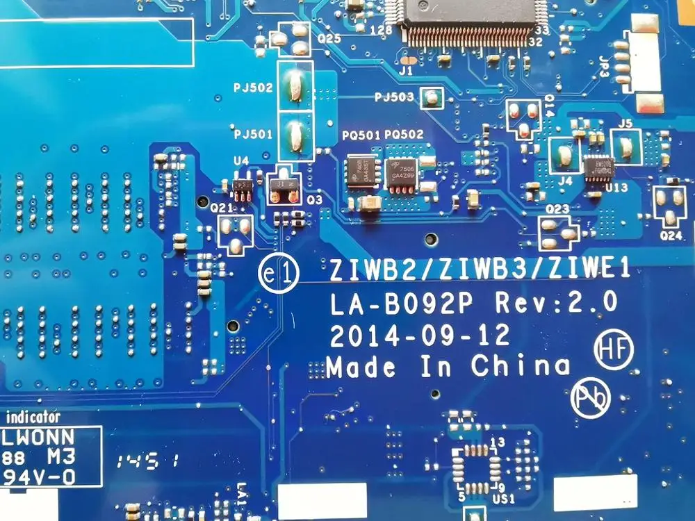 Оригинальный Для Lenovo B50-80 Материнская плата ноутбука I5-5010U ZIWB2 ZIWB3 ZIWE1 LA-B092P