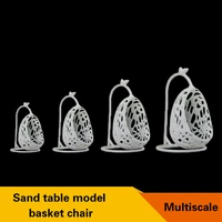 hanging chair model toy 10pcs multi scale cabin chair micro landscape resin crafts diy sand table model material