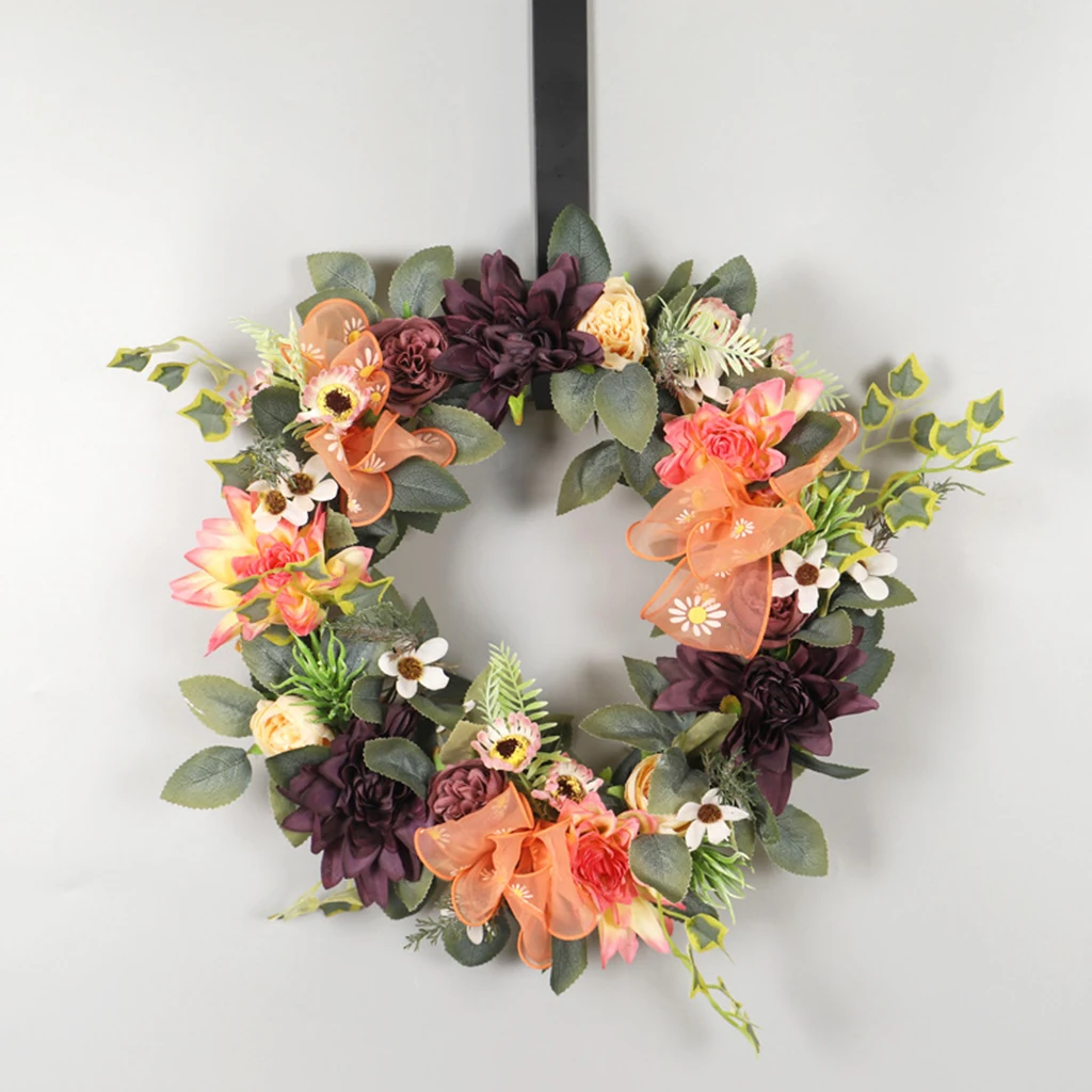 

Artificial Eucalyptus Wreath Flower Garland Wedding Living Room Door Decor, Housewarming Gift