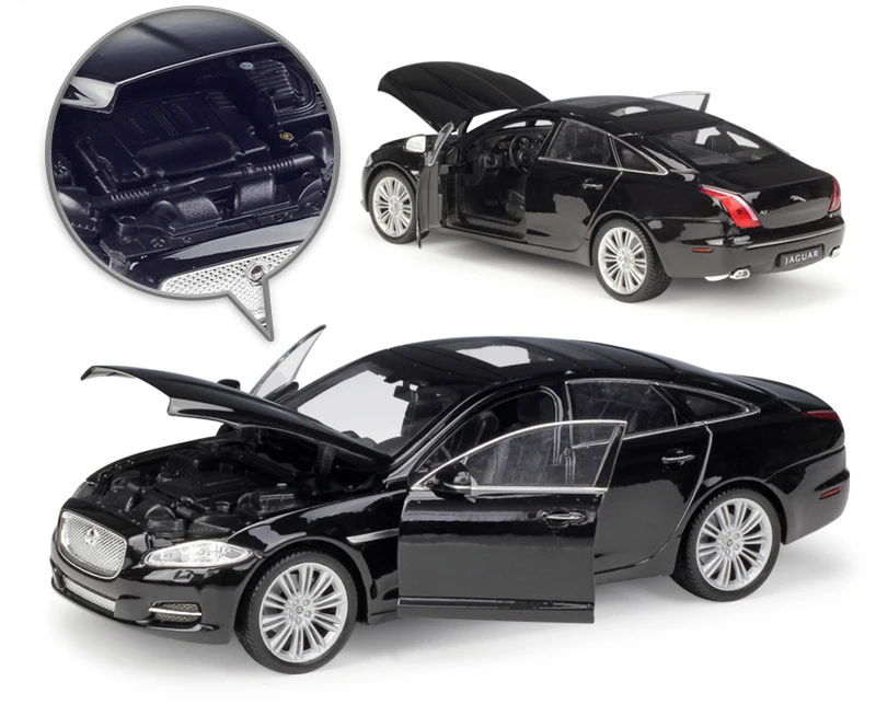 Модель автомобиля WELLY 1:24 литая машинка Классические игрушки 2010 JAGUAR XJ высокий