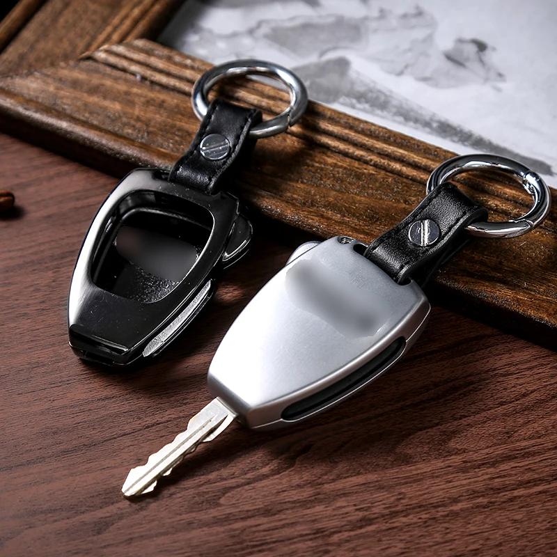 

SHINEKA Key Chain Ring Shell Cover Case Frame for Jeep Wrangler JK 2008-2017 for Jeep Compass 2008-2015 Patriot 2011-2015