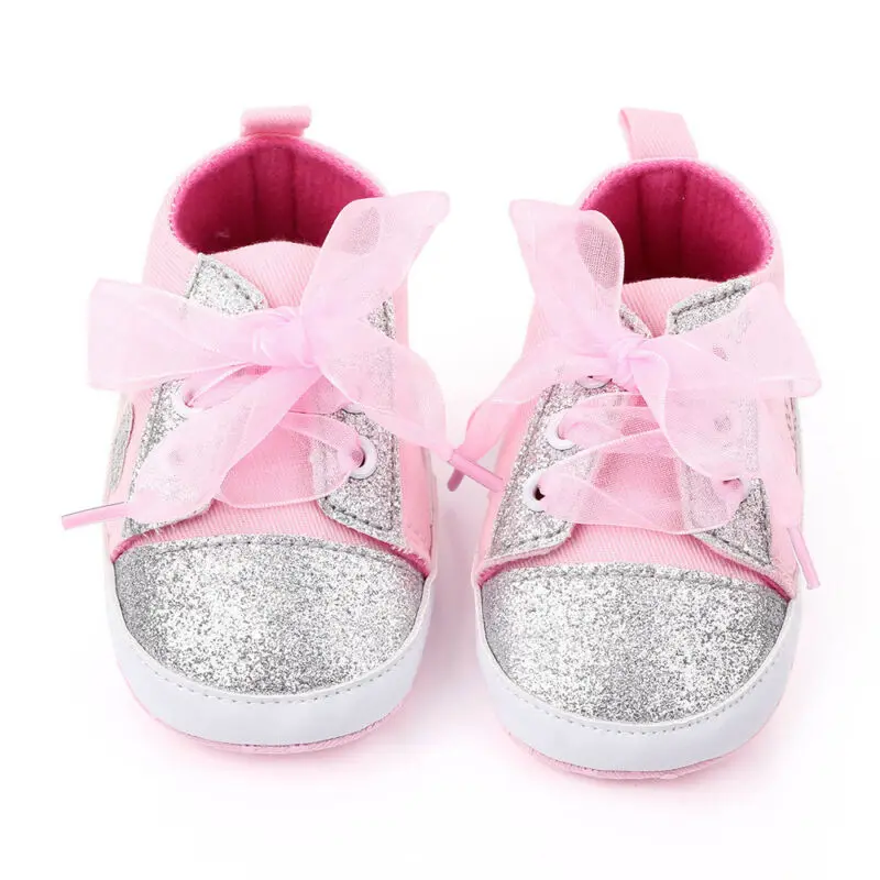 Обувь на мягкой подошве для новорожденных мальчиков и девочек парусиновые