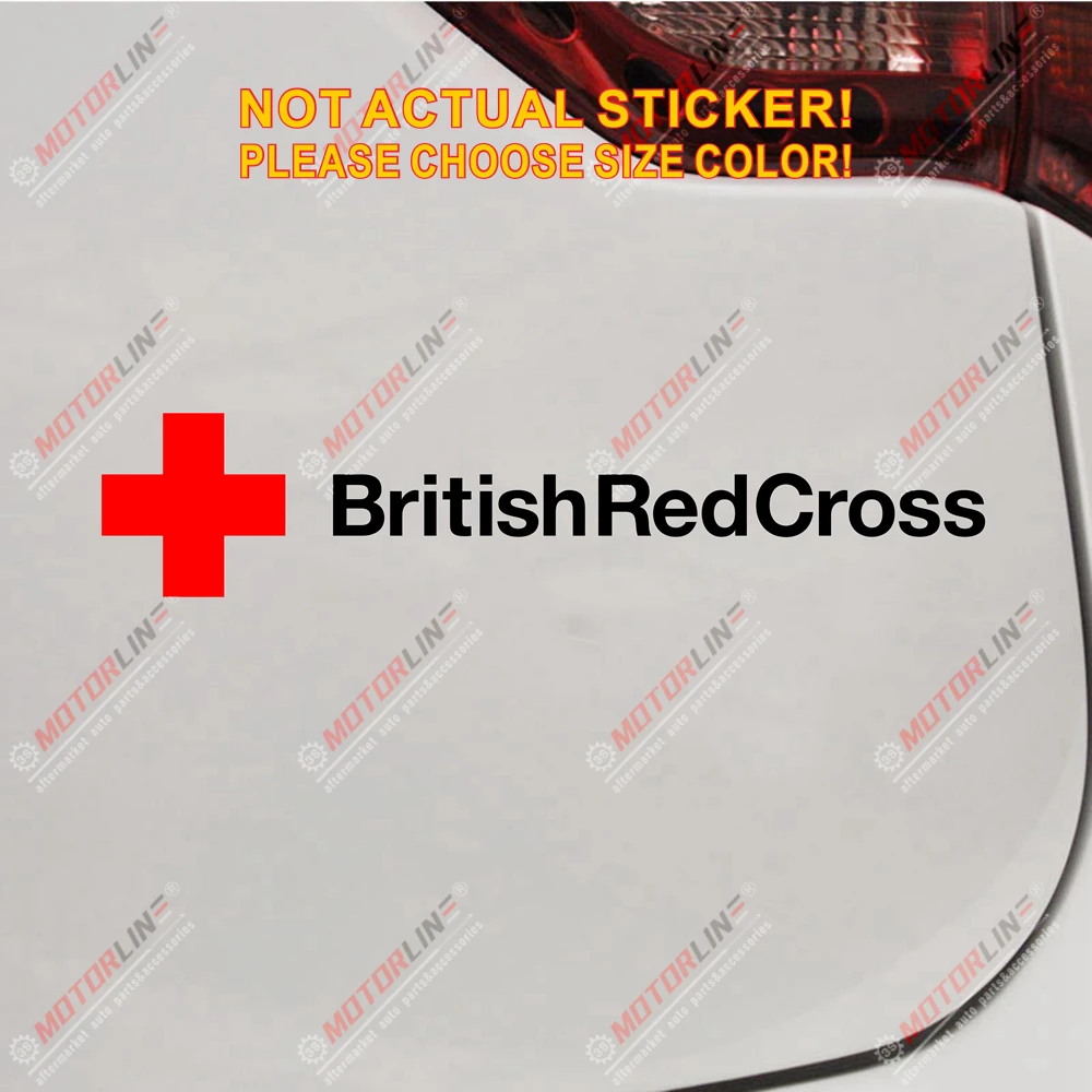 Виниловая наклейка с изображением британского Красного Креста для автомобилей и