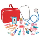 Деревянная игрушка-врач, детский Развивающий домик для ролевых игр, набор медицинских игрушек, веселая развивающая игрушка для девочек, подарок