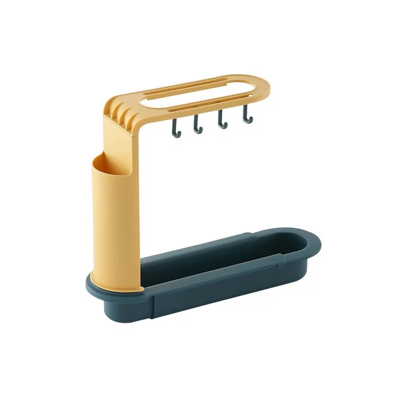 

Sink Telescopic Storage Rack Drain Rack Kitchen Sink Drain Hanging Basket Rack Dish Washing Cloth Rack for Home Kitchen