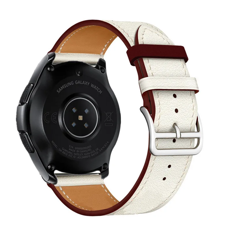 Часы Huawei GT2 ремешок для Samsung Gear S3 Galaxy Active 46 мм Универсальный 22 из натуральной кожи