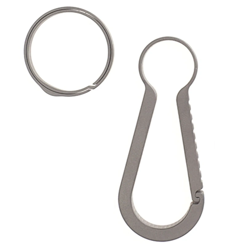 

Titanium Alloy Keychain Key Ring Ring Creative 1 Body Personality Men and Women Waist Hanging Simple