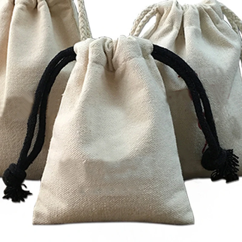 1 шт. ручная работа хлопок лен сумка для хранения упаковки Drawstring специальные
