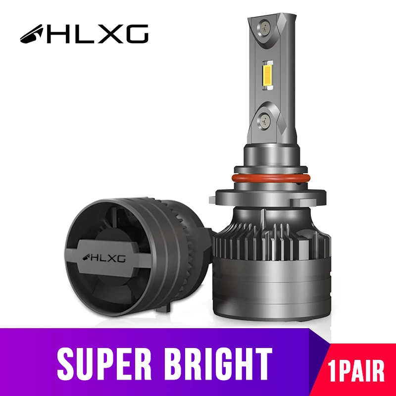 HLXG h7 led canbus HB4 H11 H8 9012 hir2 20000LM HB3 9005 9006 Лампа H4 головной светильник ходовой